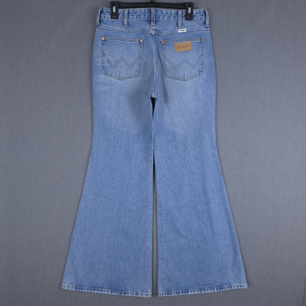 Wrangler Wanderer High Rise Flare Jeans Womens 29x30 (Fits 31x30) Wide Leg Denim - Picture 10 of 16